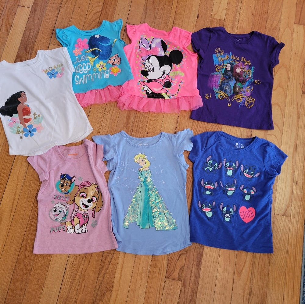 Size 5 character shirt bundle